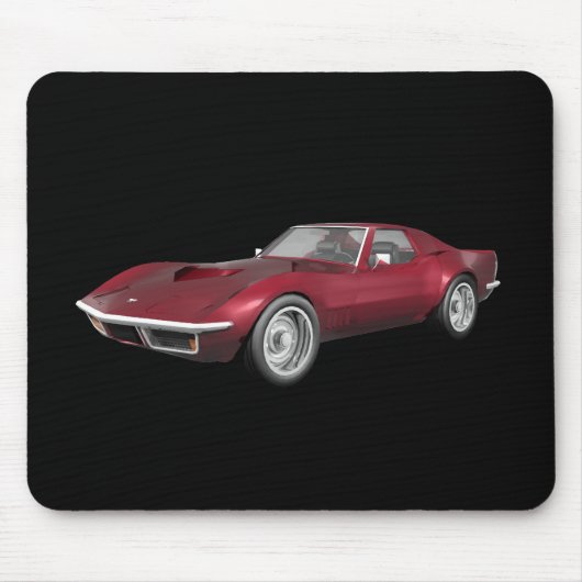 1970 Corvette Sportauto: Apple Finish Snoep: Muismat (Voorkant)