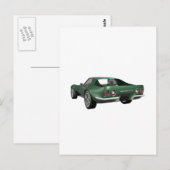 1970 Corvette Sportauto: Groene afwerking Briefkaart (Voorkant / Achterkant)