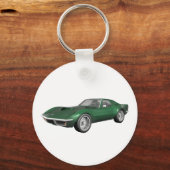 1970 Corvette Sportauto: groene finish Sleutelhanger (Voorkant)