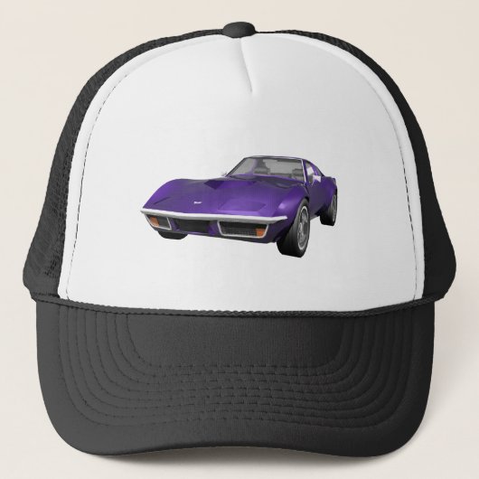 1970 Corvette Sportauto: Paarse afwerking: Trucker Pet (Voorkant)