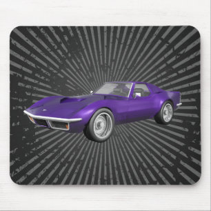 1970 Corvette Sportauto: Paarse finish: Mousepad Muismat