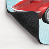 1970 Corvette Sportauto: Rode afwerking: Mousepad Muismat (Hoek)