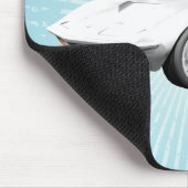 1970 Corvette Sportauto: Witte finse: Mousepad Muismat (Hoek)
