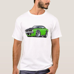 1970 Cuda AAR Limoen-Black Bovenste auto T-shirt