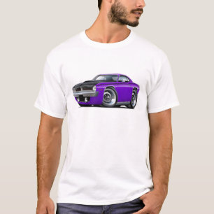 1970 Cuda AAR Paarse auto T-shirt