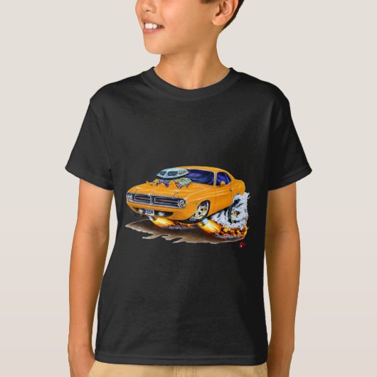 1970 Cuda Oranje auto T-shirt (Voorkant)