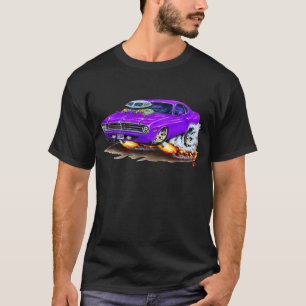 1970 Cuda Paarse auto T-shirt