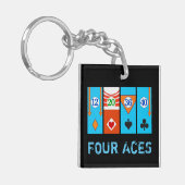 1970: DE VIER ACES SLEUTELHANGER (Voorkant Links)