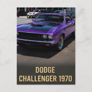 1970 Dodge Challenger Klassieke Amerikaanse Spiera Briefkaart