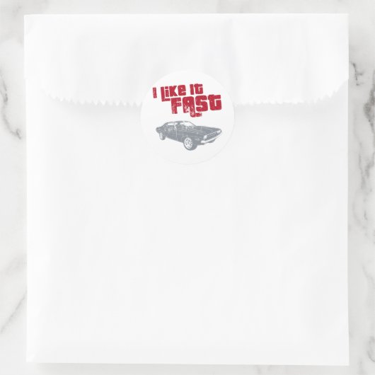 1970 Dodge Challenger Ronde Sticker (Tas)