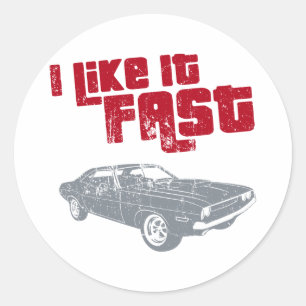 1970 Dodge Challenger Ronde Sticker
