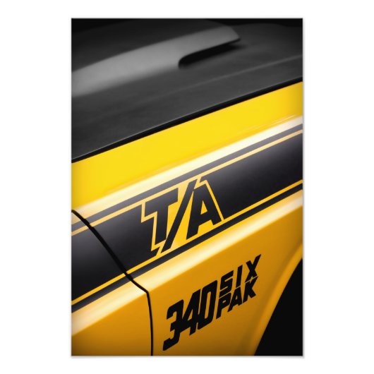 1970 Dodge Challenger T/A 340 Six Pak Foto Afdruk (Voorkant)