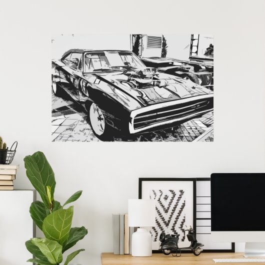 1970 Dodge-lader Poster (Thuiskantoor)