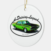 1970 Dodge-uitdager Keramisch Ornament (Links)