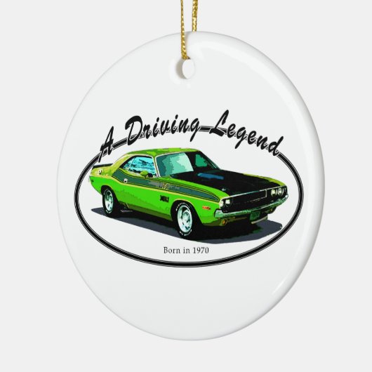 1970 Dodge-uitdager Keramisch Ornament (Links)
