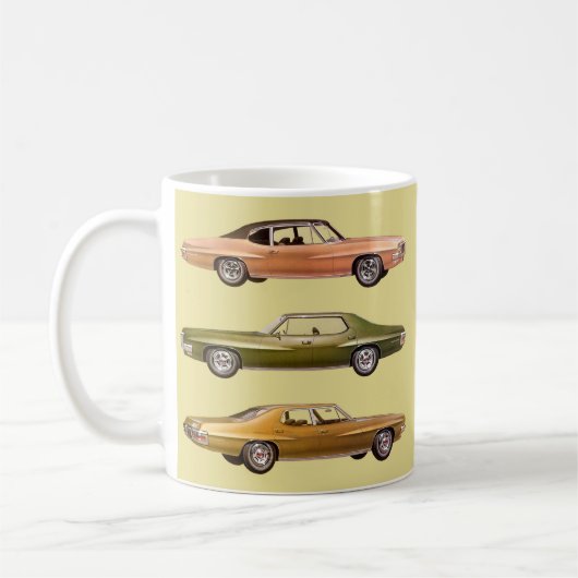 1970 Drie Spier Auto's Koffiemok (Links)