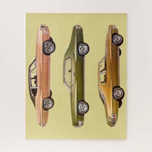 1970 Drie Spier Auto's Legpuzzel (Verticaal)