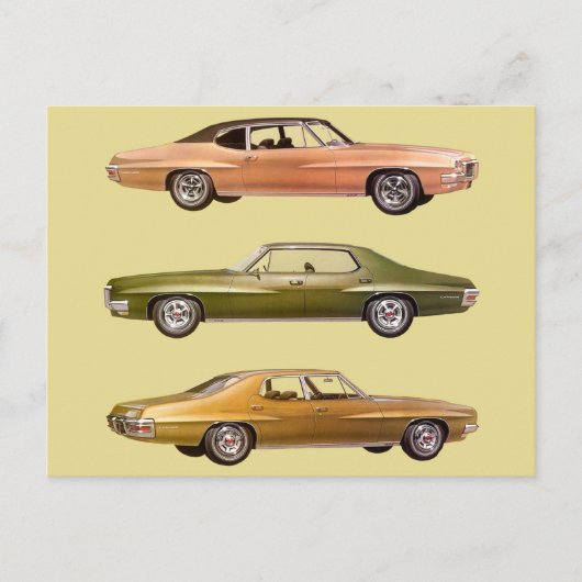 1970 drie spierauto's briefkaart (Voorkant)