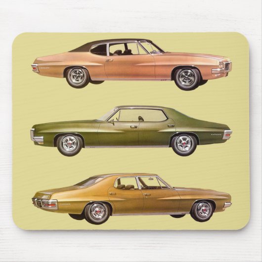 1970 drie spierauto's muismat (Voorkant)