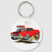 1970 El Camino Red-Black Truck Sleutelhanger (Voorkant)