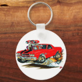 1970 El Camino Red-Black Truck Sleutelhanger (Voorkant)
