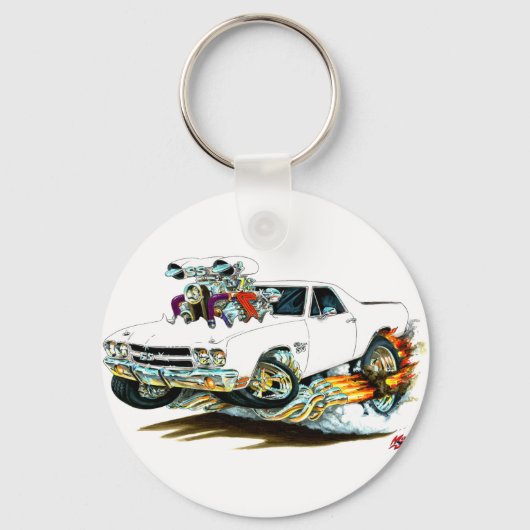 1970 El Camino White Truck Sleutelhanger (Voorkant)