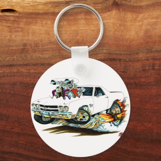 1970 El Camino White Truck Sleutelhanger (Voorkant)