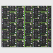 1970 Geboortejaar Trivia Cadeaupapier (Vlak)