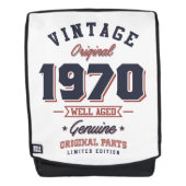  1970 Geboren in 1970 Retro Birthday Gift Rugtassen (Voorkant)