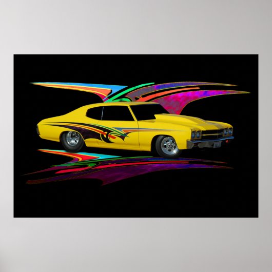 1970 gele Klassic Poster (Voorkant)