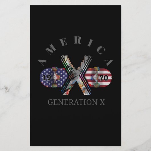 1970 Generation X American Skateboard Briefpapier (Voorkant)