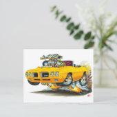 1970 GTO Oranje converteerbaar Briefkaart (Staand voorkant)