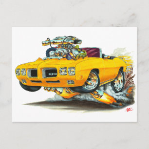 1970 GTO Oranje converteerbaar Briefkaart