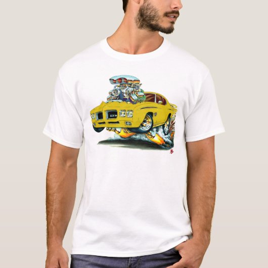 1970 GTO rechter Gold Car T-shirt (Voorkant)