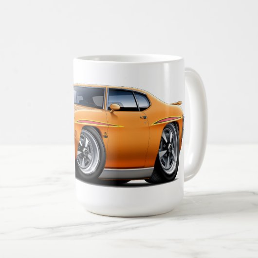 1970 GTO rechter Oranje auto Koffiemok (Voorkant rechts)