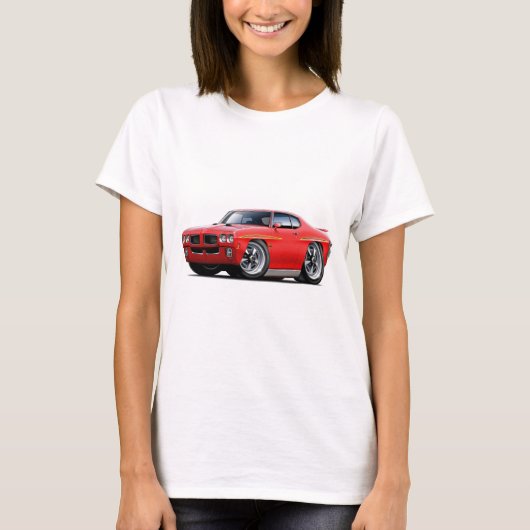 1970 GTO-rechter Rode auto T-shirt (Voorkant)