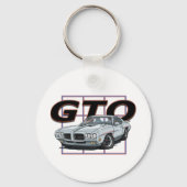 1970 GTO Silver Sleutelhanger (Voorkant)