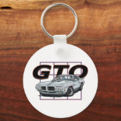 1970 GTO Silver Sleutelhanger (Voorkant)