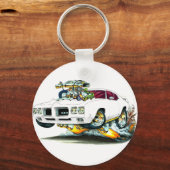 1970 GTO witte auto Sleutelhanger (Voorkant)