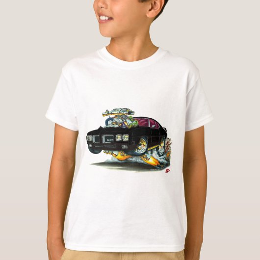 1970 GTO zwarte auto T-shirt (Voorkant)