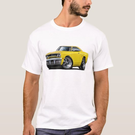 1970 GTX gele personenauto T-shirt (Voorkant)
