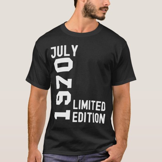 1970 Happy Birthday Party T-shirt (Voorkant)