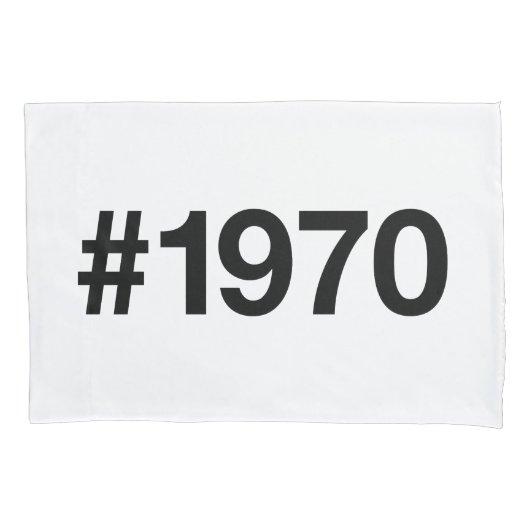 1970 Hashtag 55 jaar Verjaardag Jubileum Kussensloop (Voorkant)