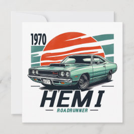 1970 Hemi Roadrunner Feestdagenkaart