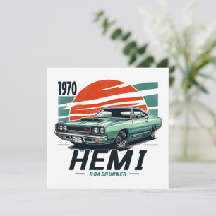 1970 Hemi Roadrunner Feestdagenkaart