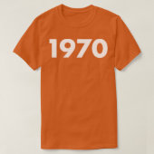 1970 Jaar Retro  Typografie T-shirt (Design voorkant)