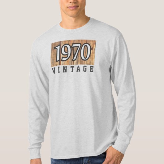 1970 Jaar van de geboorte T-Shirt (Voorkant)