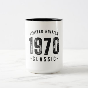 1970 Klassiek Geboortejaar Tweekleurige Koffiemok