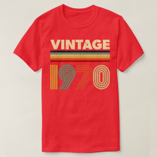 1970  laptop van 51 jaar oud ontwerp t-shirt (Design voorkant)
