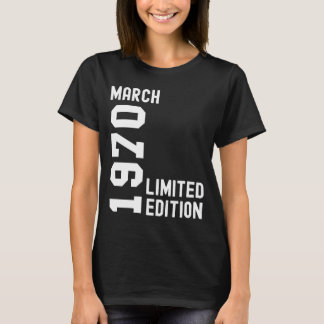 1970 March Happy Birthday Party T-shirt